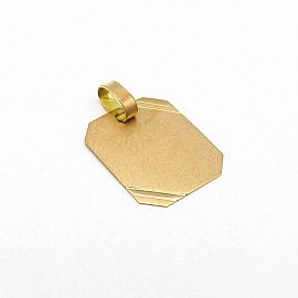 MEDALLA PARA GRABAR 15MM X 12MM /O.ROJO